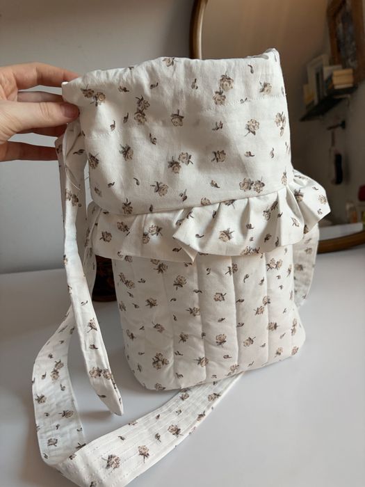 handmade urocza torebka na ramie koszyczek