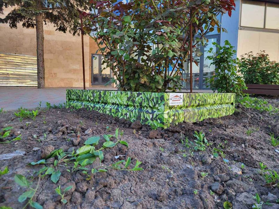 Грядки високі  садові теплі Тепла металева  высокая грядка  для квітів