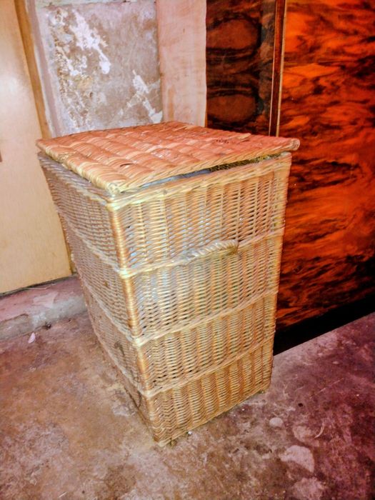 Kosz wiklinowy duży z uszami