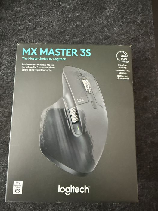Logitech MX Master 3S — Rato sem fios 8000 DPI, Bluetooth, MagSpeed, Graphite