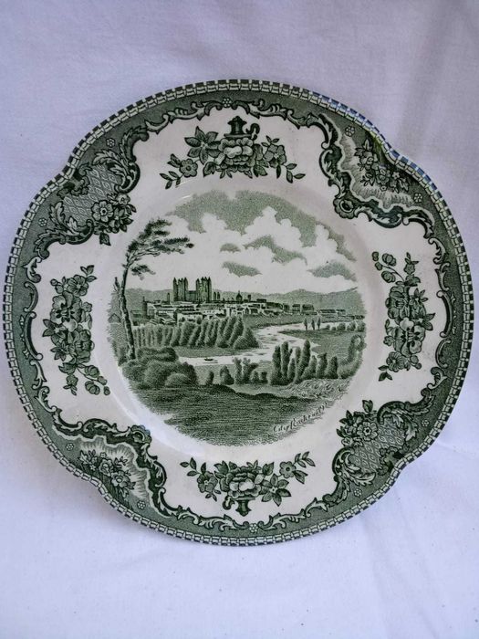 Prato Antigo Johnson Brothers "Old Britain Castles" — City of Exeter, Inglaterra