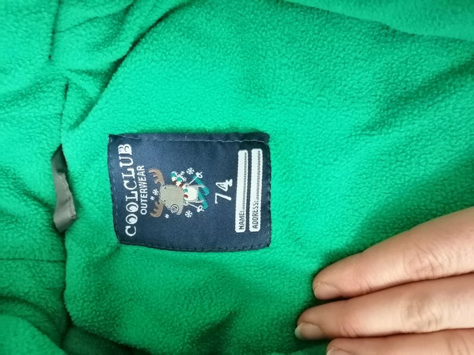 Kombinezon zimowy 74 chłopiec