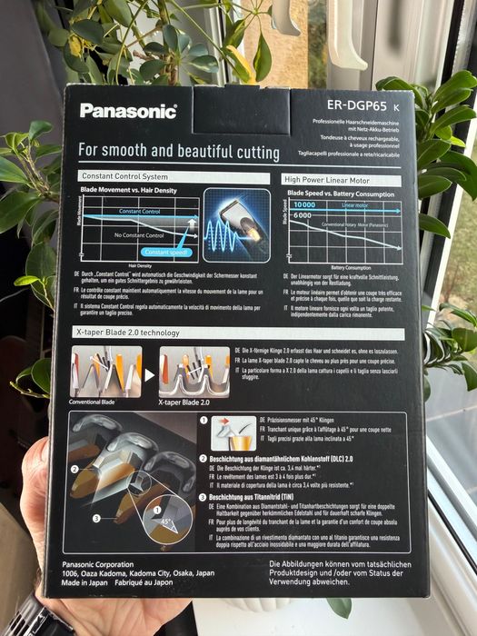 Panasonic ER-GP65 Maszynka do włosów czarna TOMI-TECH