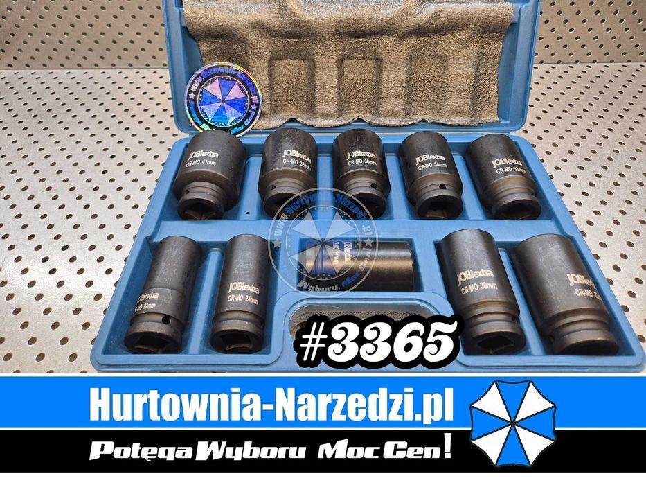 Nasadki udarowe długie 3/4" 22-41mm nasadki udarowe duże nasadki 3/4"