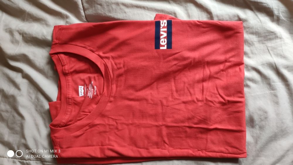 Levi's dwupak t-shirt czarny i czerwony rozm XL