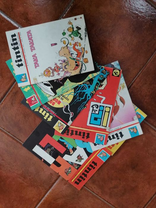 Revistas Tintin - Anos 1973, 1974, 1977, 1979 e 1981