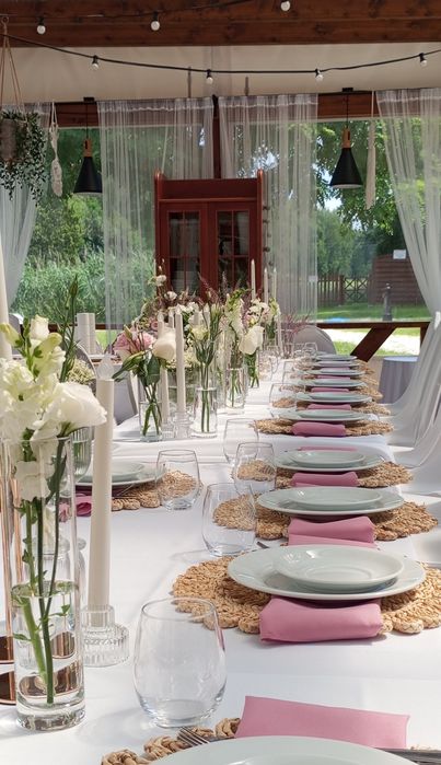 Dekoracja imprez, ślubu, wesela, urodzin, chrzcin, strefa chillout