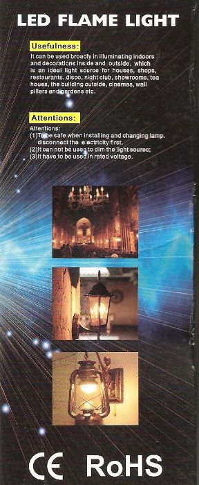 Led Flame Light E27