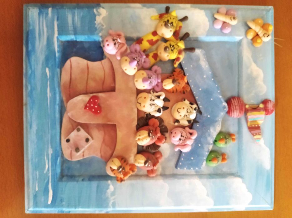 Molduras de massa Bisquit, Artesanato