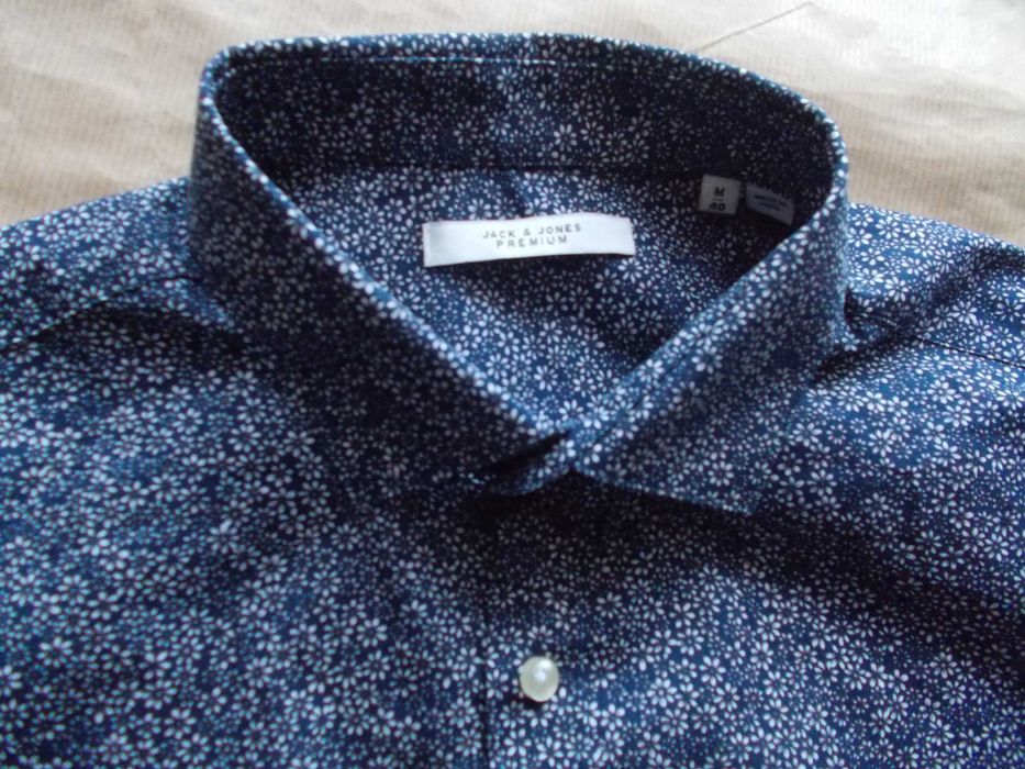 JACK&JONES PREMIUM, Designerska Koszula Męska M 40 cm Dania
