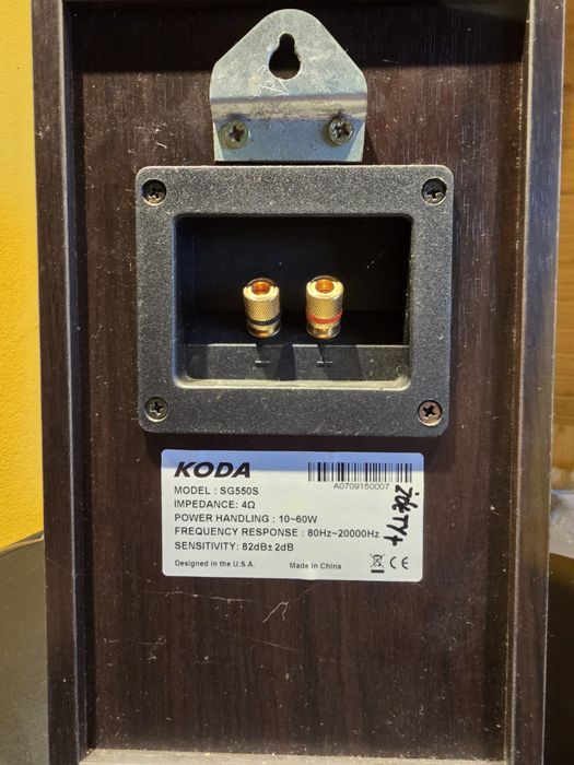 Kino domowe, zestaw głośników Koda + amplituner Pioneer vsx