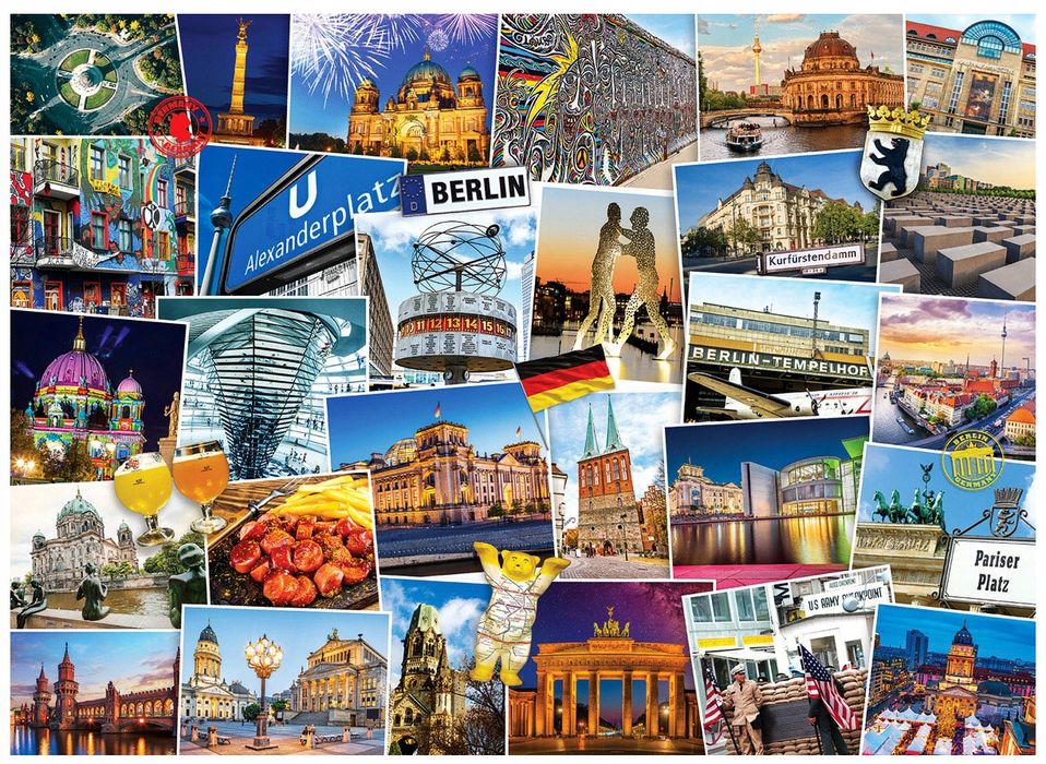 puzzle eurographics świat podróżnika berlin zabytki 1000el 48x68cm