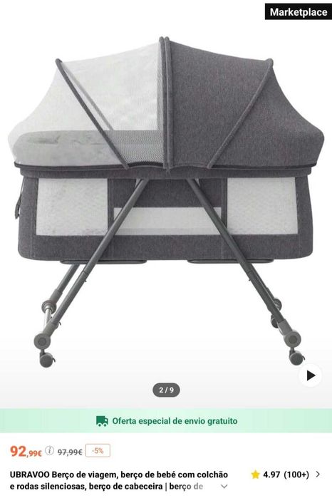 Mini Berço de bebê