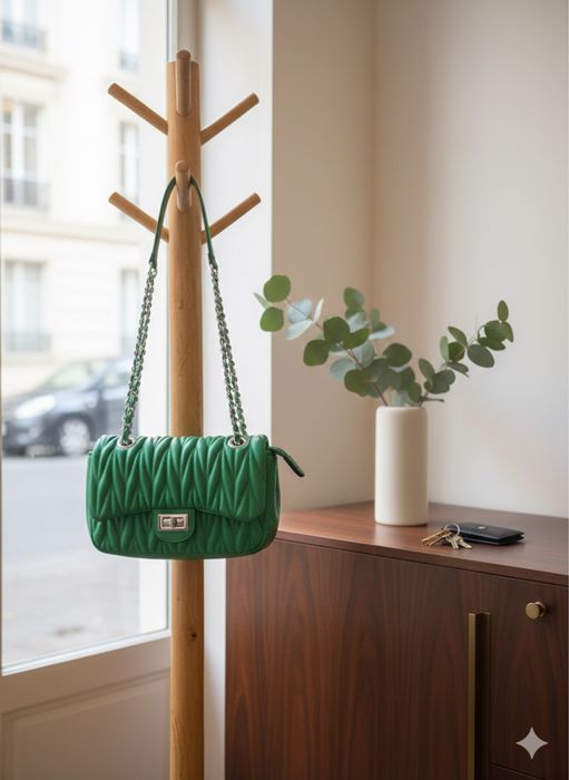 Bolsa verde transversal