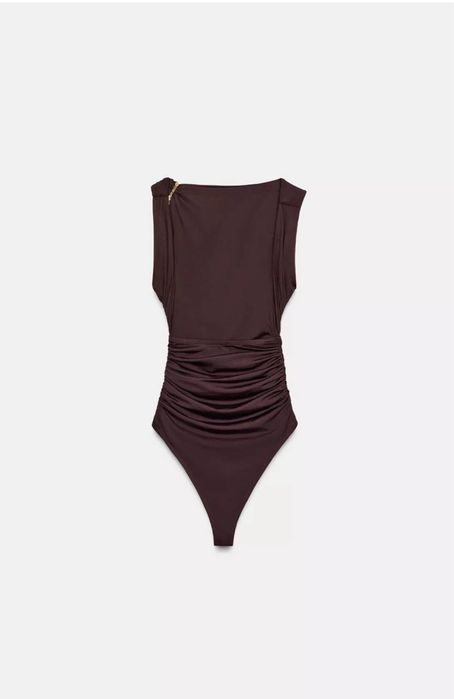 Zara боді жіноче шоколад С/М, zara боди женское