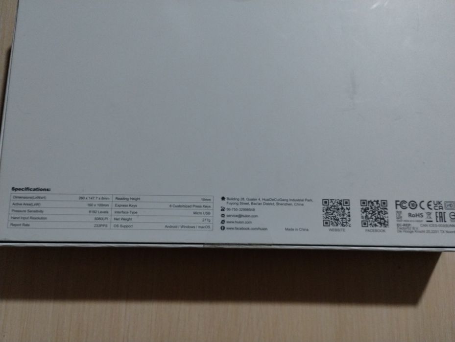 Графічний планшет huion H640p з гарантією