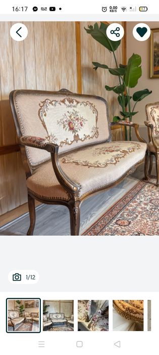 Meble w starym stylu/Ludwikowskim gobeliny