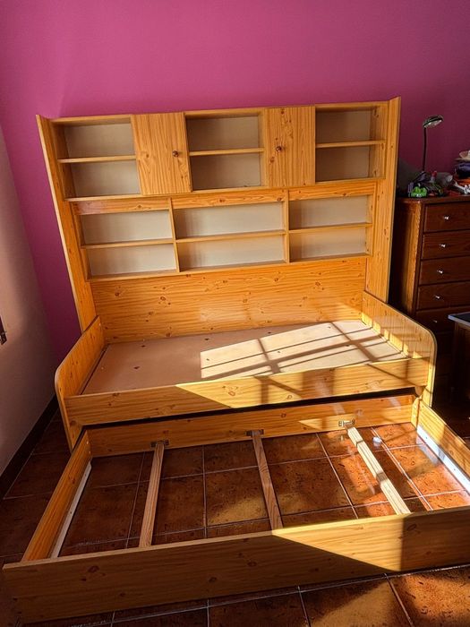 Cama com armário/ Cama de criança com cama gaveta