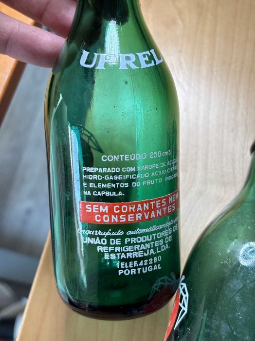 Garrafas pirogravadas antigas/vintage - Uprel