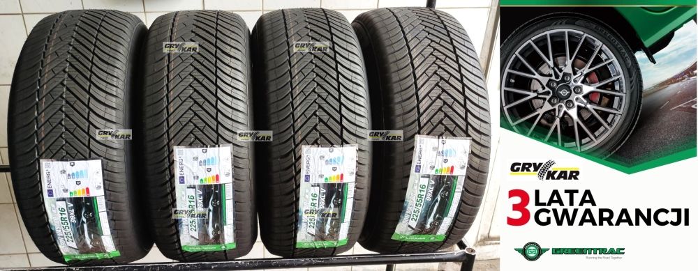 4x 225/55R16 Greentrac Season Master C/B/71dB 3 lata gwar.