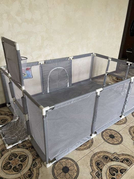 Манеж-игровая площадка для детей Lionelo Grey