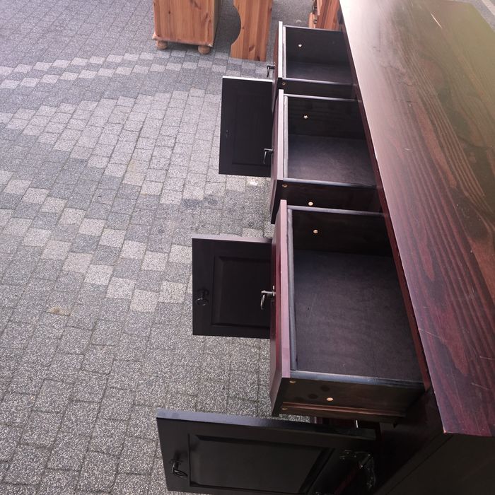 Komoda kolonialne lite drewno