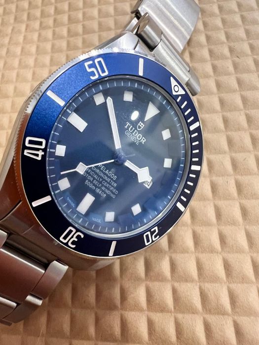 Relógio de Mergulho Automático – Azul Matte (Aço Sólido