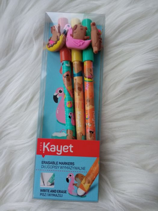 Kayet, długopisy wymazywalne 3 szt