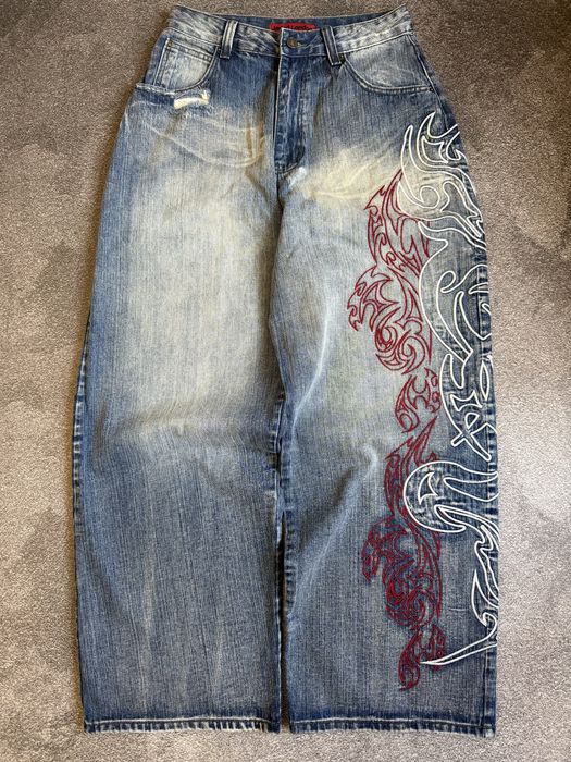 Штани джинси джинсы jaded london Layered Tribal XL Colossus Jeans