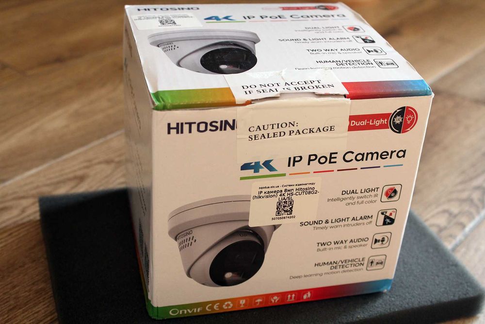 ip камера Hitosino/Hikvision 8мп HS-CUT08G2-LIA/SL• POE Микроф microSD