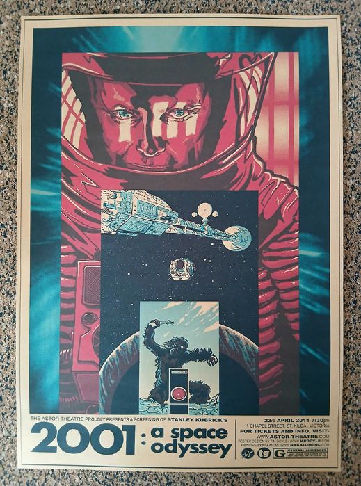 Poster - S. Kubrick's 2001: A Space Odyssey (kraft paper, A3 format)64741317046658120
