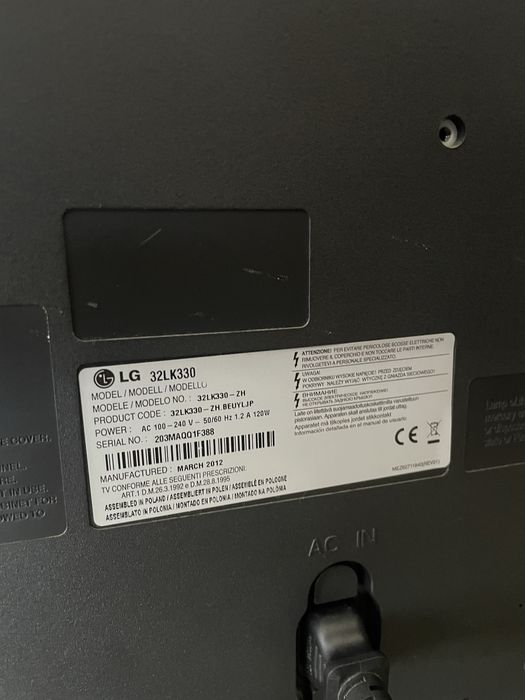 TV LG - Modelo 3LK330