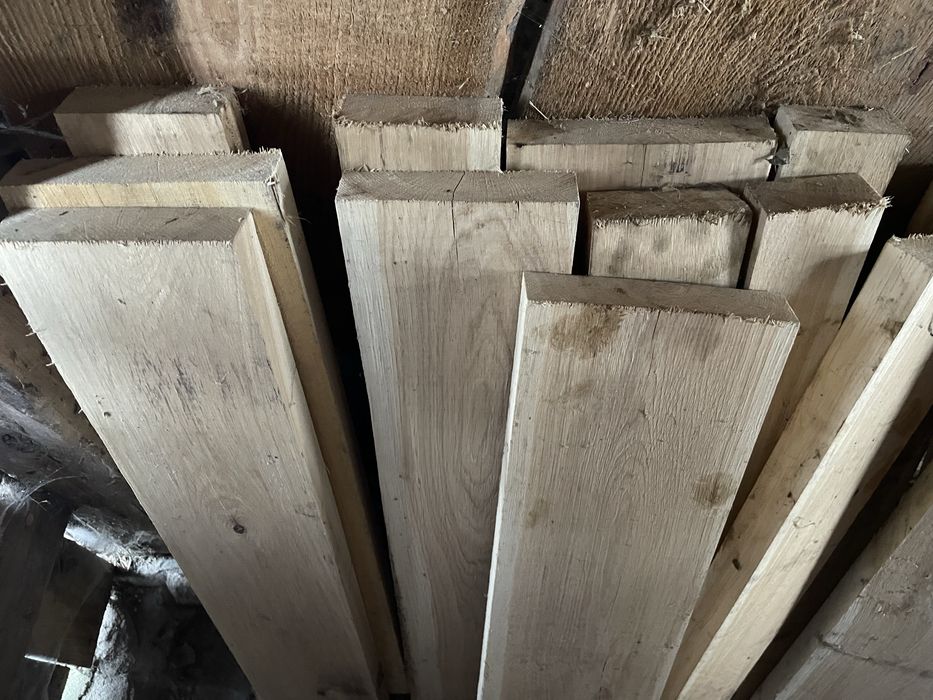 Deski dębowe na przykrycie kanału, schody, najazdy