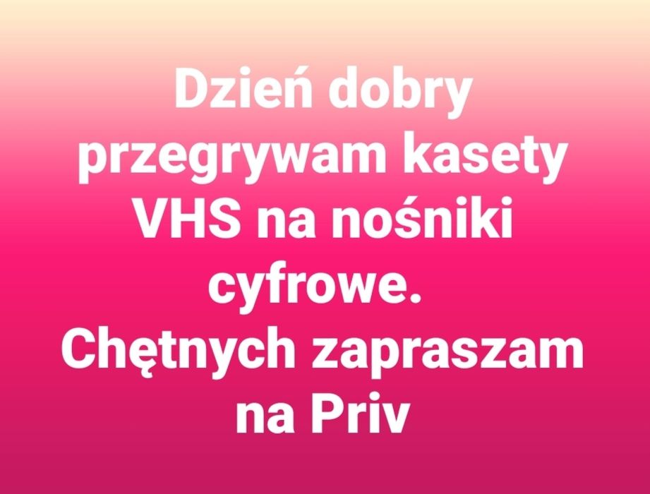 Przegram kasety VHS