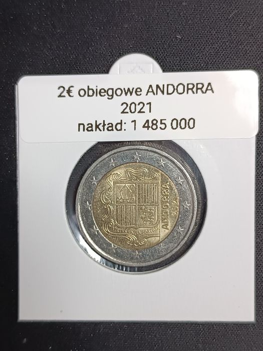 Moneta 2 euro Andora 2021