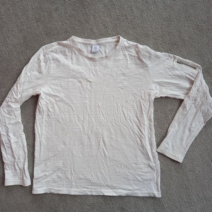 Bluzka Lindex biała długi rękaw plus t-shirty gratis! R.158-164