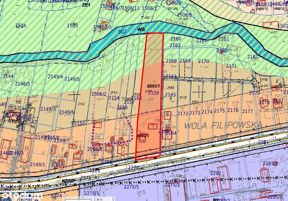 Działka inwestycyjna 67 ar z domem | ul. Trzebińska | przy DK79 - Więcej