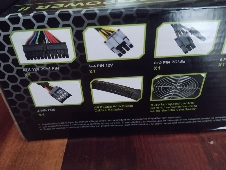 TooQ TQEP-500SP - Fonte de alimentação Ecopower IIde700WcomPFC passivo