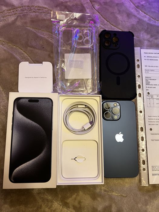 IPhone 15 Pro Max 256GB Blue Titanium | Polska Dystrybucja Super Stan!