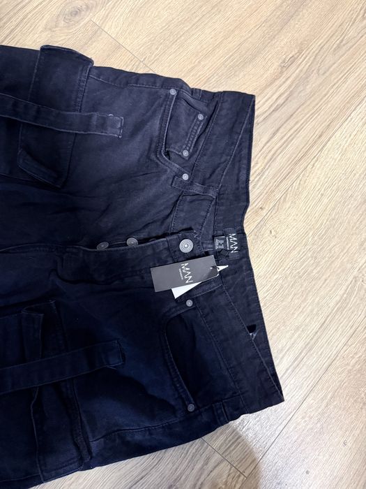 Spodnie jeansy cargo baggy
