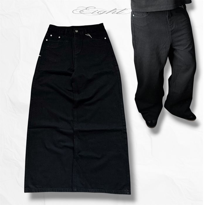 Baggy Black Jeans Чорні Прямі Широкі Джинси Y2k SK8 Straight Fit Wide Leg erd Jaded London Черные Джинсы Бегги Прямые Archive Opium Vintage Архив