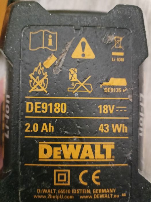 odkurzacz DeWalt DC515 bateria Lion ładowarka