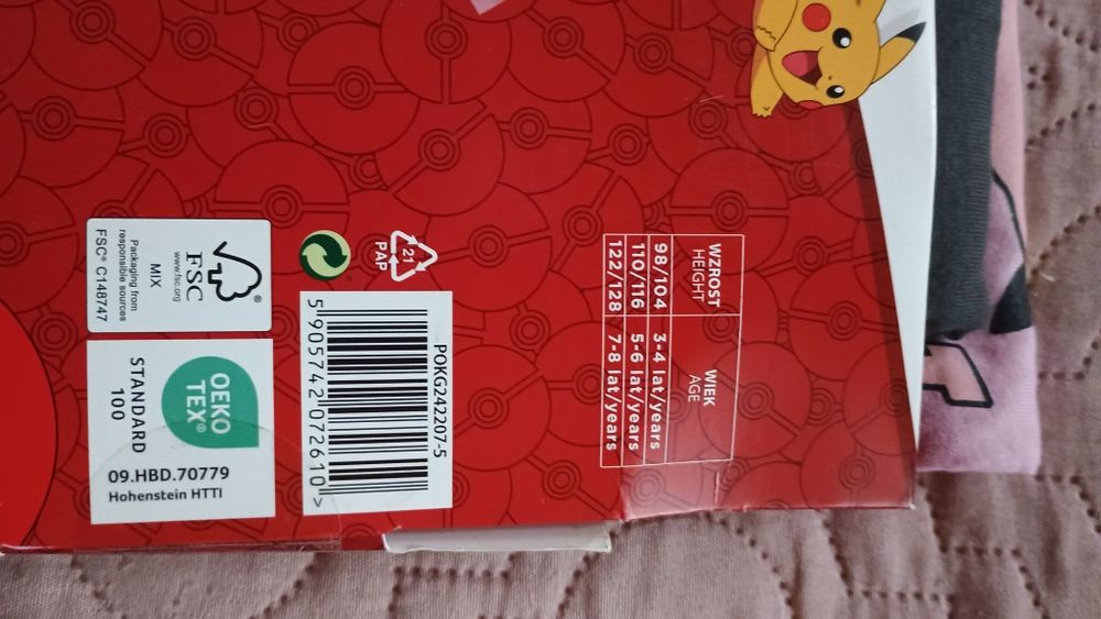 Piżamka dziewczęca.