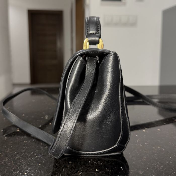Emporio Armani torebka skórzana czarna Y3E091 YDA8D – 100% skóra cielęca
