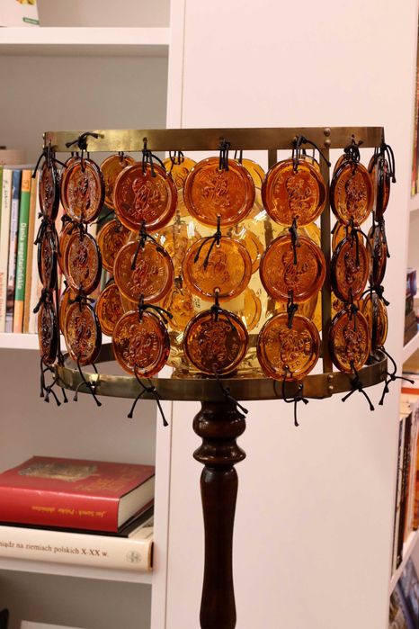 Lampa ze znakami zodiaku – Delam Huta Ząbkowice Drost prl vintage