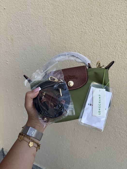 Mini longchamp verde oliva
