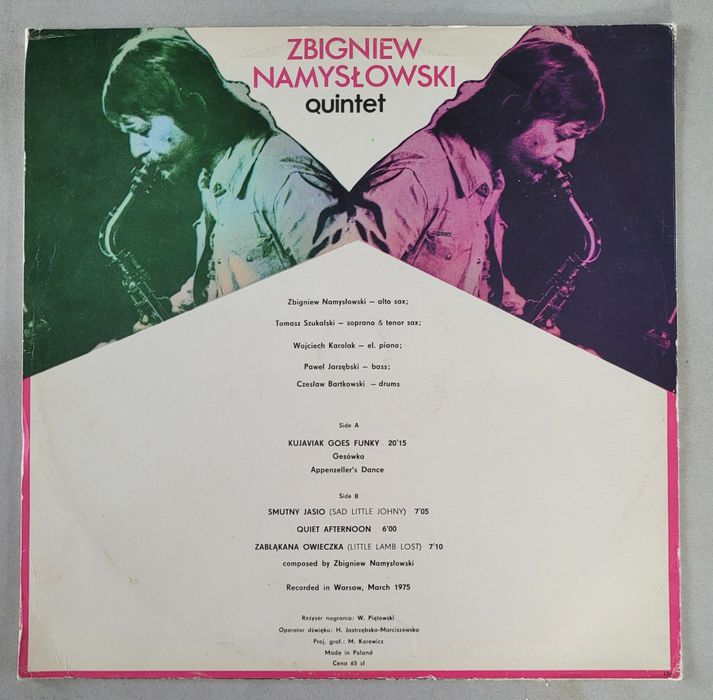 Zbigniew Namysłowski Quintet - Kujaviak Goes Funky  LP  1975 PL. EX !