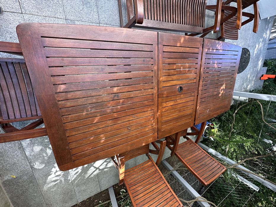iGarden - Zestaw mebli ogrodowych teak