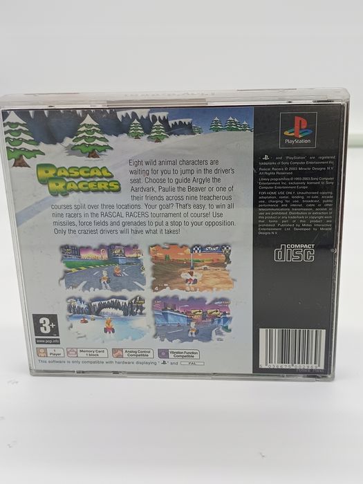 rascal racers playstation (psx) pudełkowa