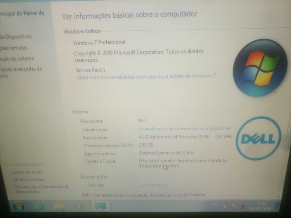 computador de secretaria a funcionar muito bem.